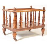 VICTORIAN 19TH CENTURY WALNUT CANTERBURY MAGAZINE STAND