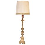 LARGE 19TH CENTURY FRENCH BRASS FLOOR STANDARD LAMP