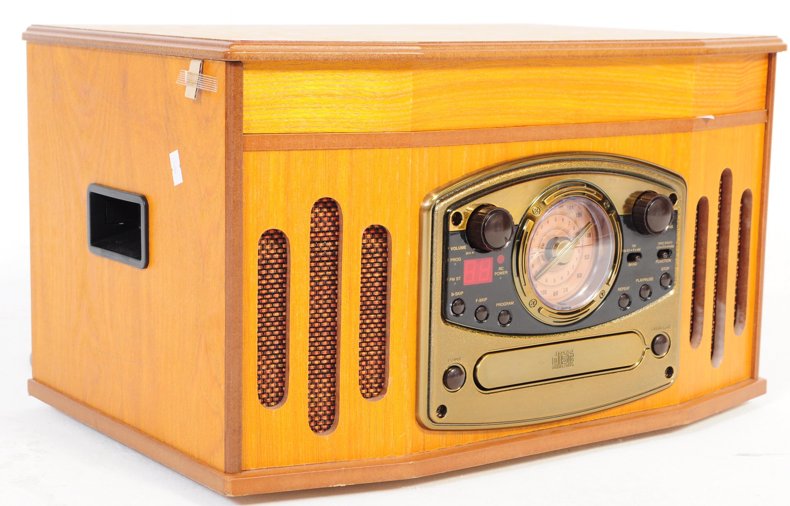 VINTAGE 20TH CENTURY FAUX WOOD HI - FI STEREO SYSTEM