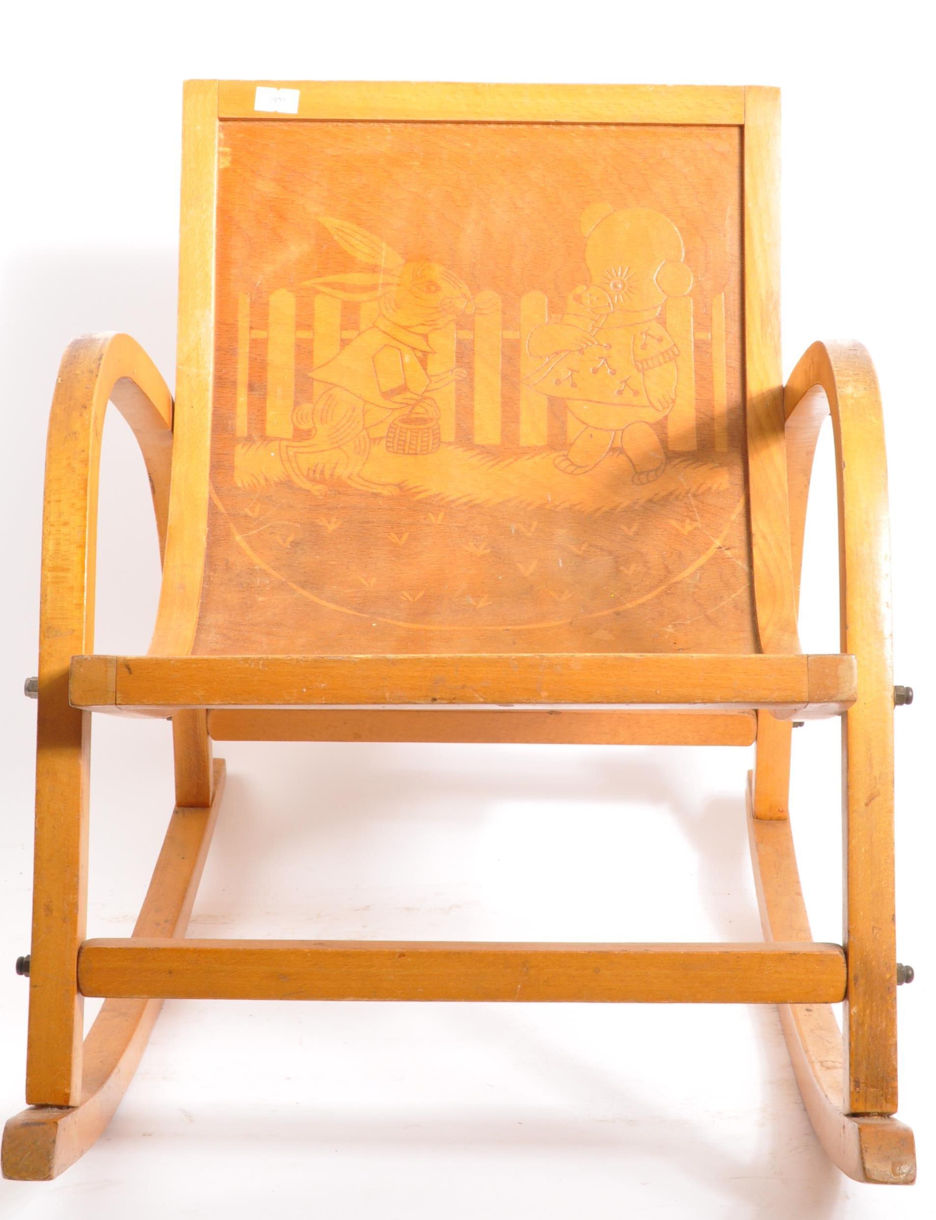 VINTAGE BENTWOOD CHILDRENS ROCKING CHAIR