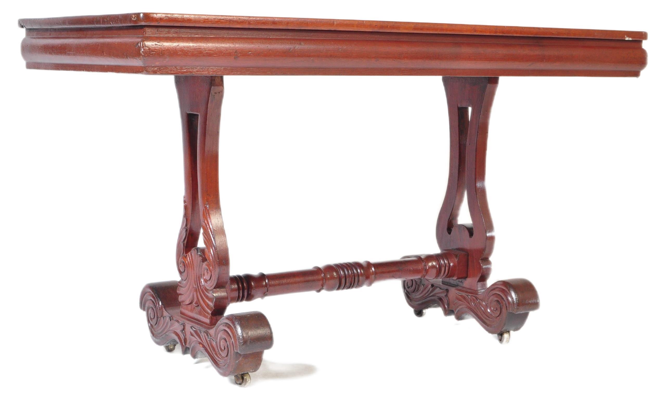 19TH CENTURY WILLIAM IV MAHOGANY WRITING LIBRARY TABLE DESK