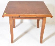 EARLY 20TH CENTURY OAK DRAW LEAF DINING TABLE