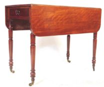 EARLY 19TH CENTURY MAHOGANY DROP LEAF PEMBROKE TABLE