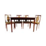 20TH CENTURY RETRO DINING ROOM SUITE - TABLE & 4 CHAIRS