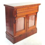 19TH CENTURY BIEDERMEIER MAHOGANY PIER CABINET CREDENZA