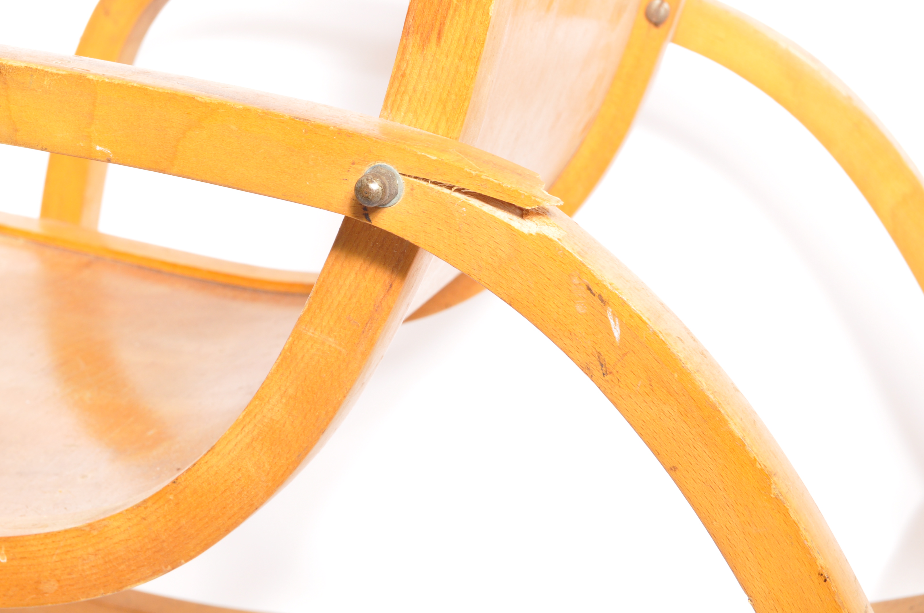 VINTAGE BENTWOOD CHILDRENS ROCKING CHAIR - Image 4 of 7