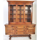 LARGE CONTINENTAL OAK SIDEBOARD DRESSER CABINET