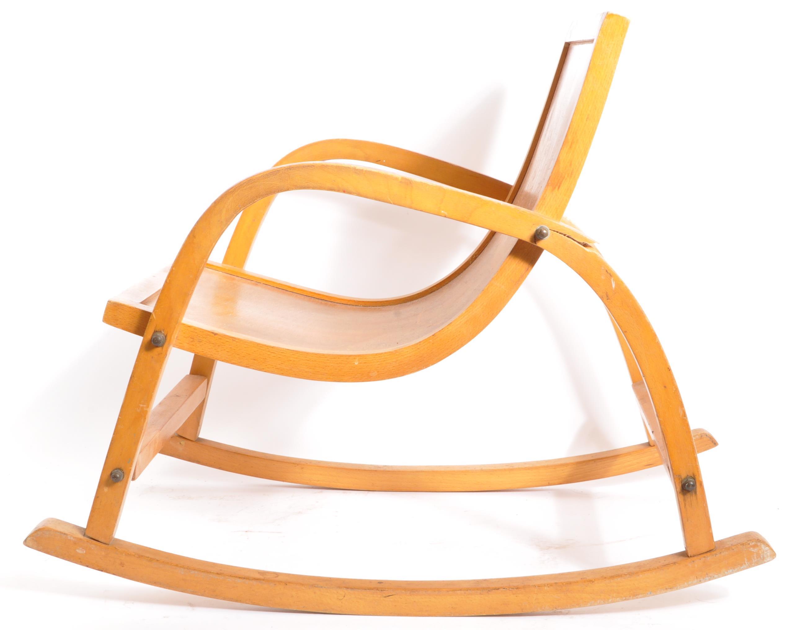 VINTAGE BENTWOOD CHILDRENS ROCKING CHAIR - Image 3 of 7