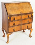 1940S QUEEN ANNE REVIVAL WALNUT BUREAU