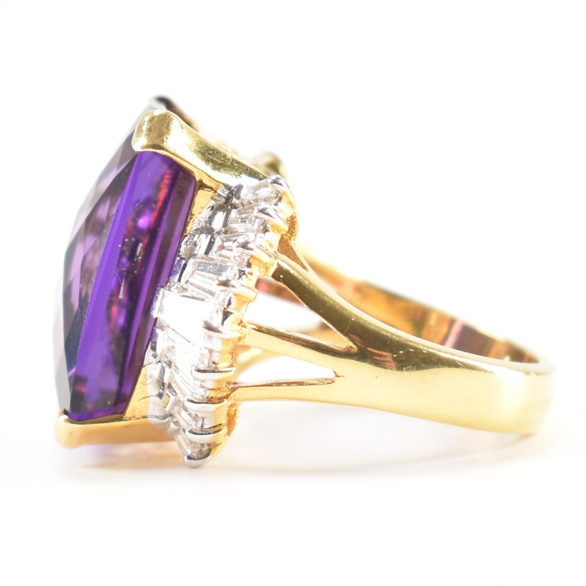 AMETHYST & DIAMOND COCKTAIL RING - Bild 3 aus 9