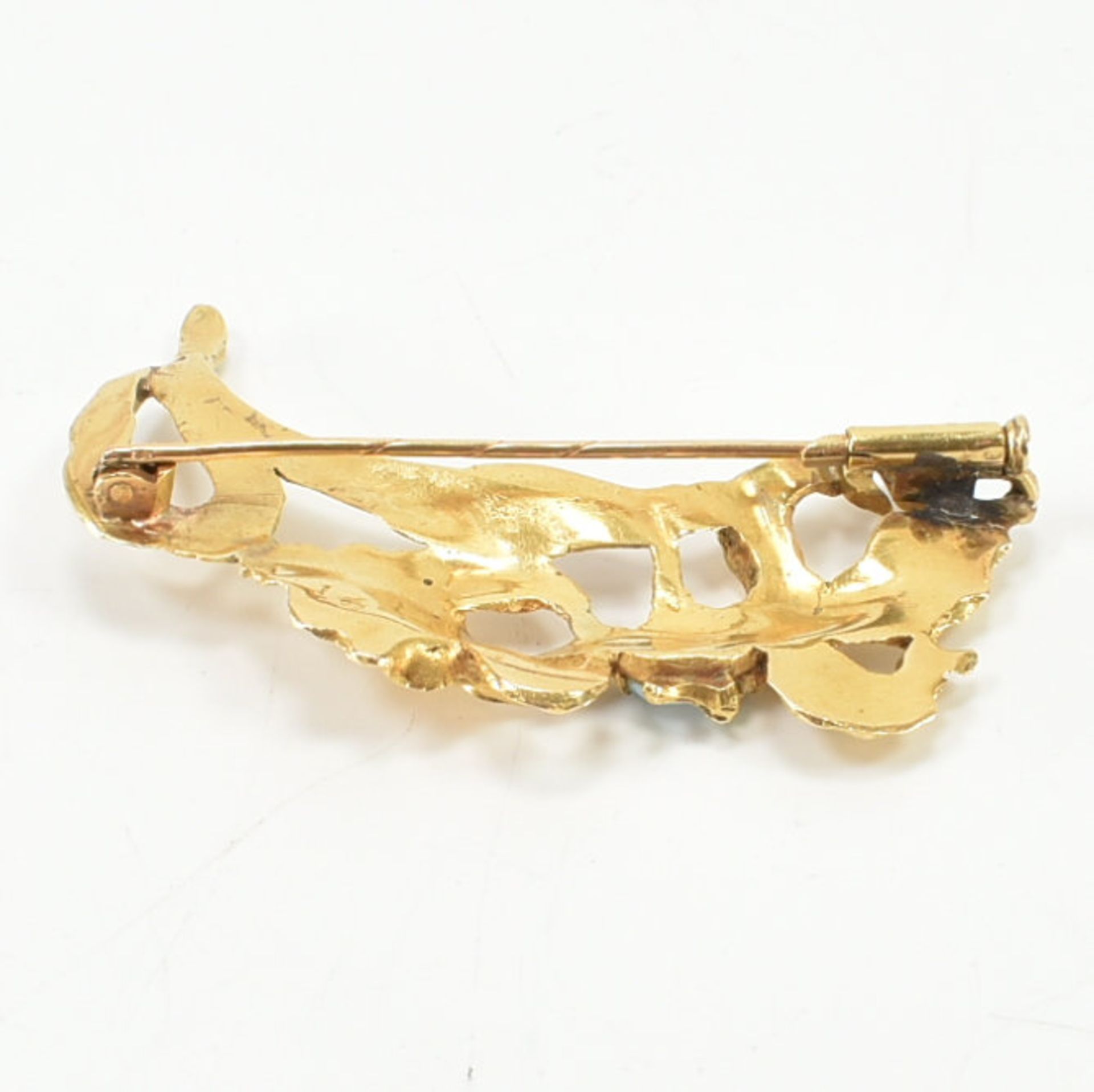 18CT GOLD & OPAL BROOCH PIN - Image 6 of 11