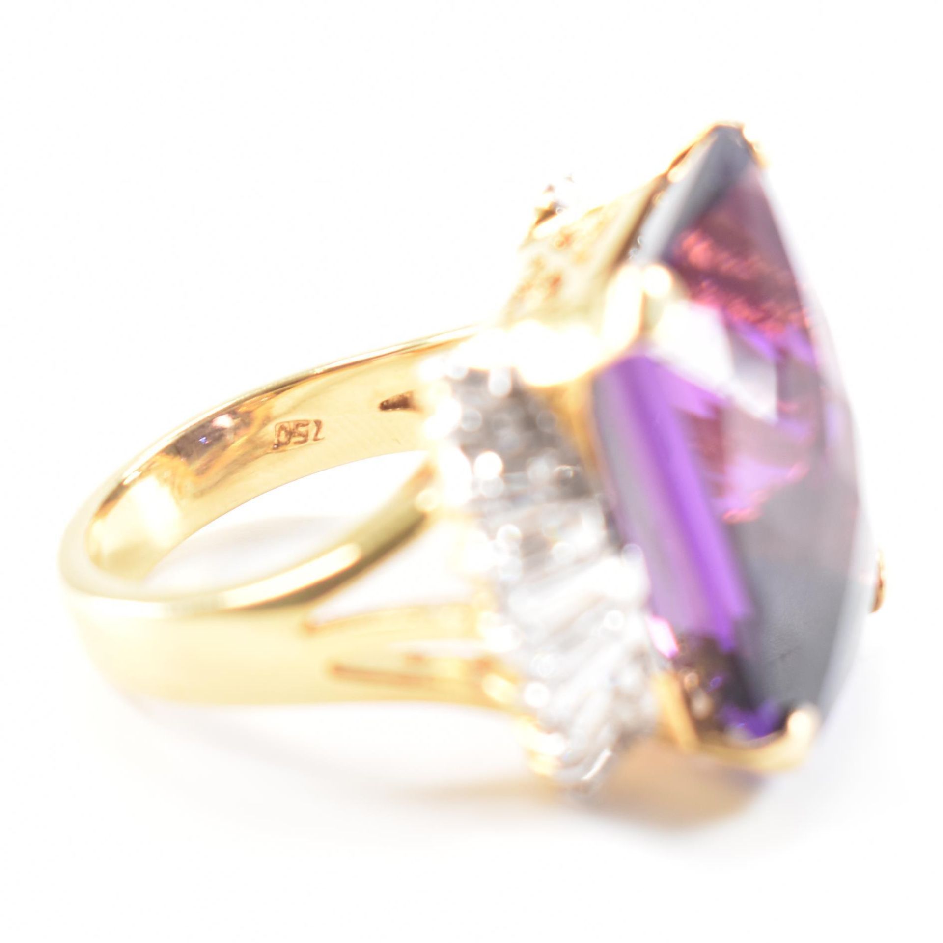 AMETHYST & DIAMOND COCKTAIL RING - Bild 8 aus 9