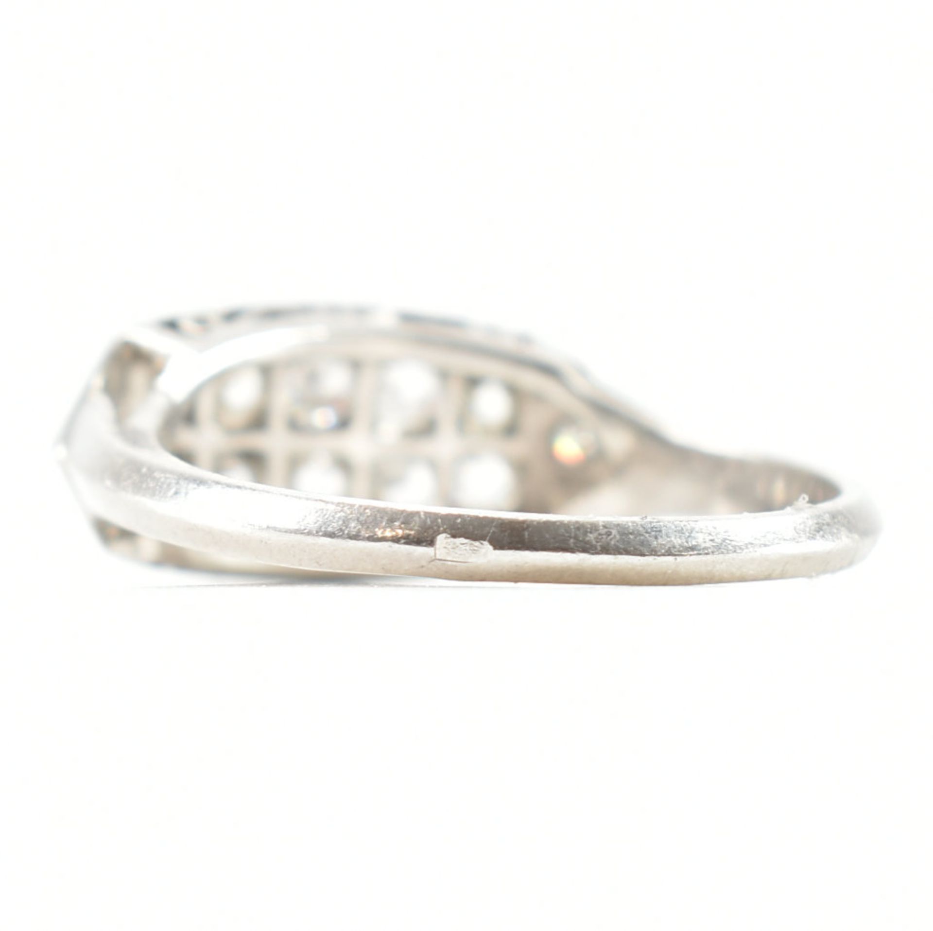 ART DECO FRENCH PLATINUM & DIAMOND RING - Bild 7 aus 7