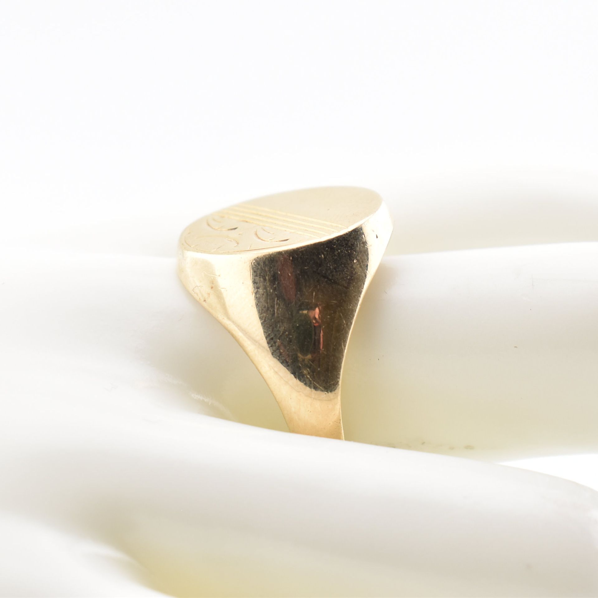 HALLMARKED 9CT GOLD SIGNET RING - Bild 8 aus 8