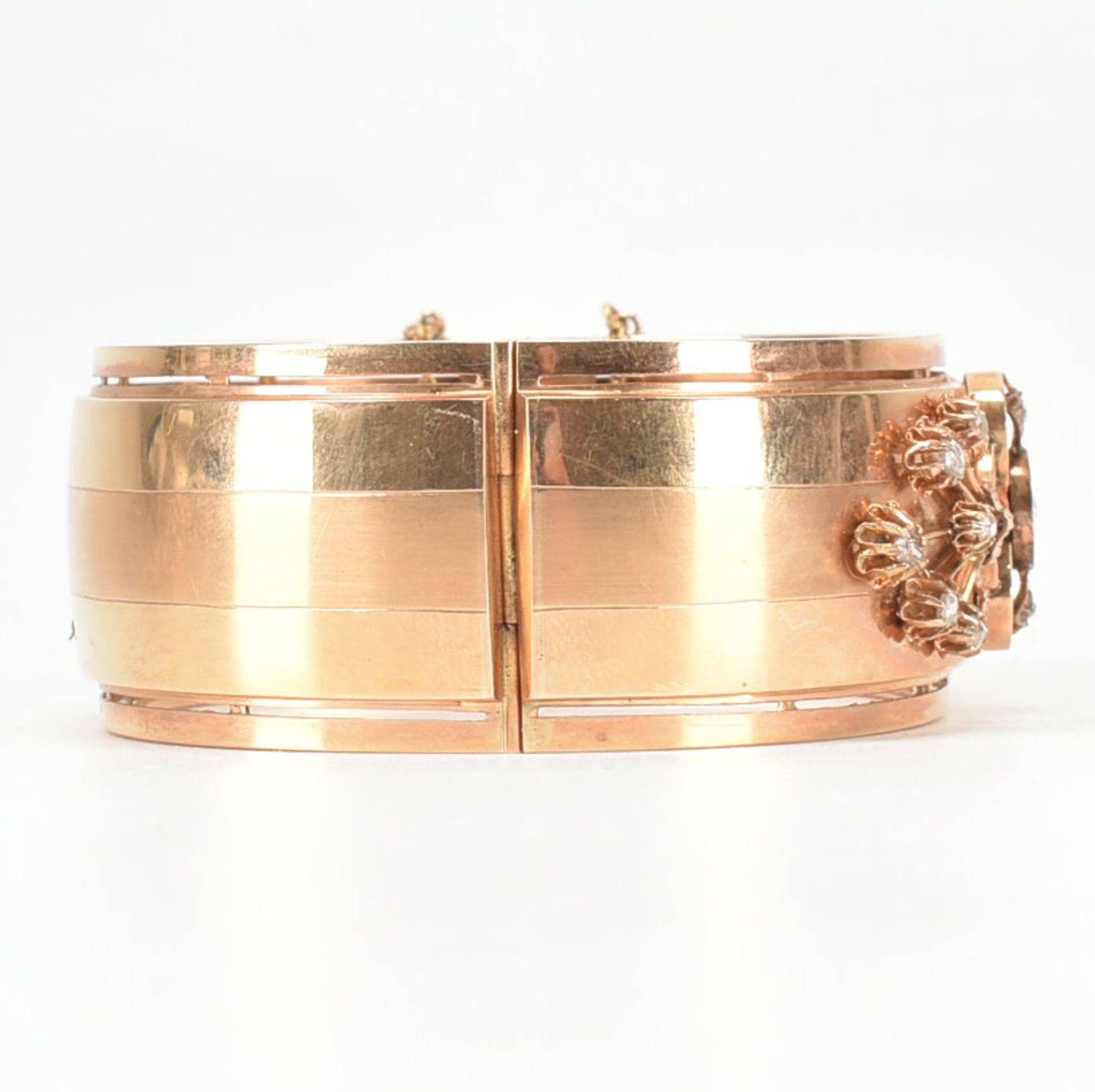 18CT GOLD & DIAMOND BANGLE - Bild 3 aus 7