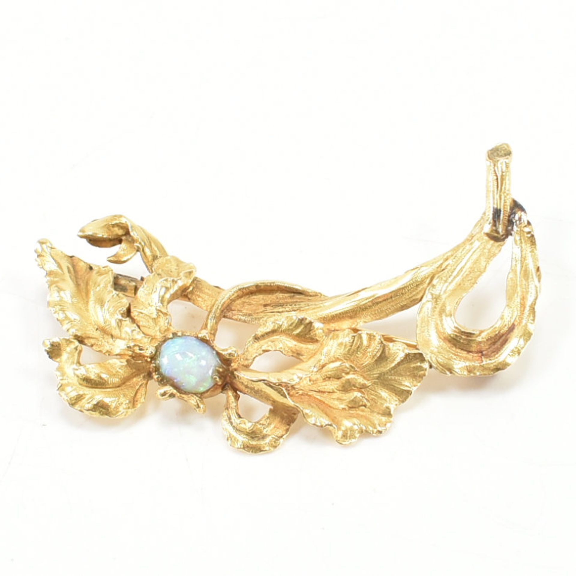 18CT GOLD & OPAL BROOCH PIN