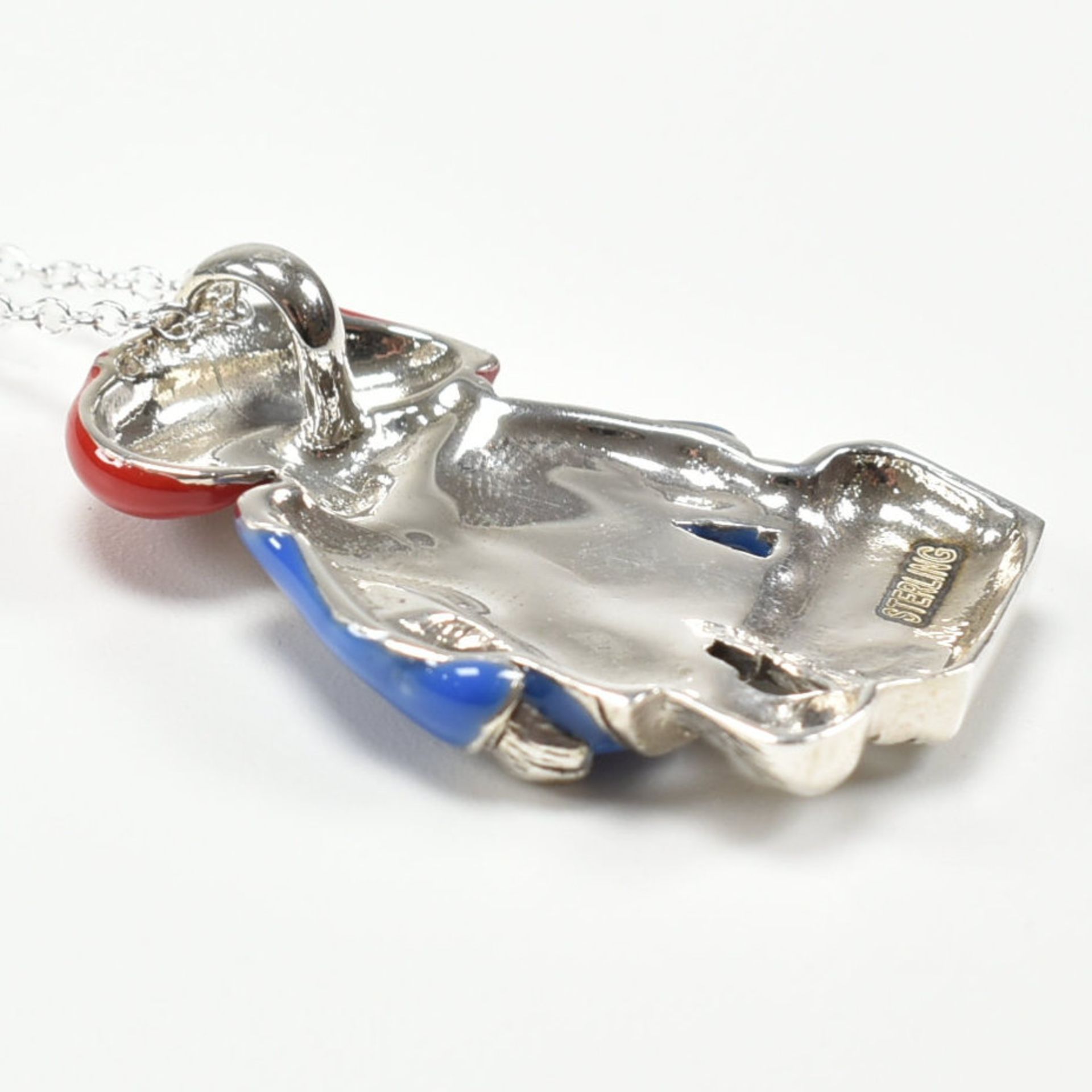 925 SILVER & ENAMEL PADDINGTON BEAR PENDANT NECKLACE - Image 2 of 3