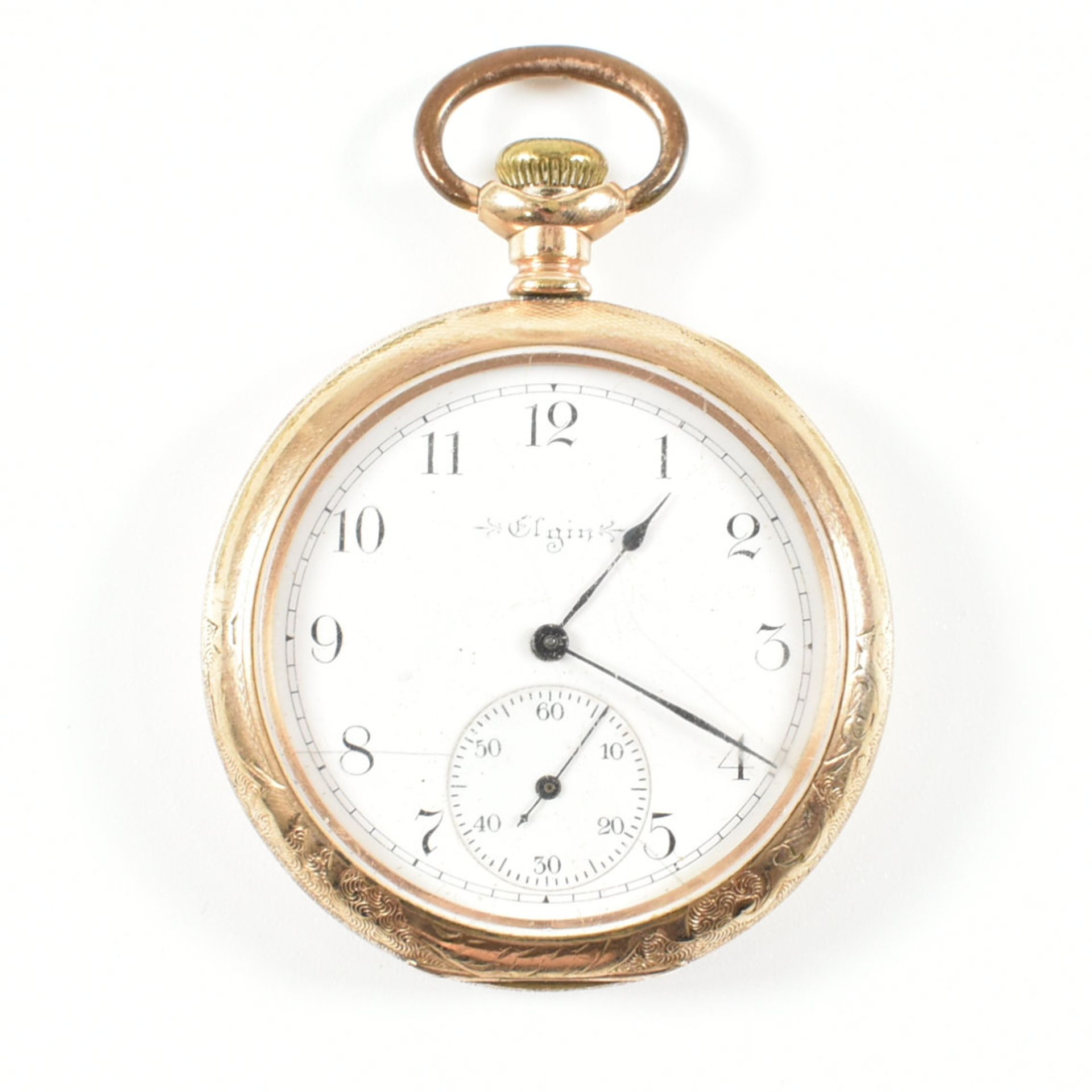 VINTAGE GOLD PLATED ELGIN POCKET WATCH