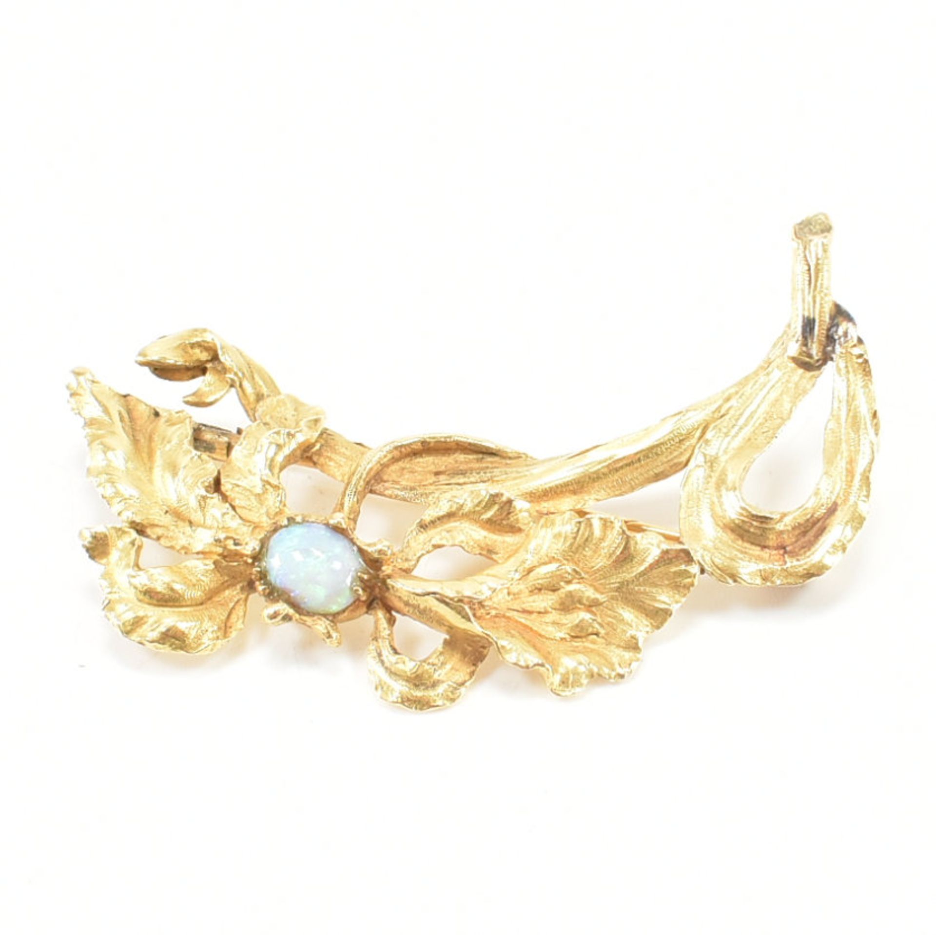 18CT GOLD & OPAL BROOCH PIN - Image 11 of 11