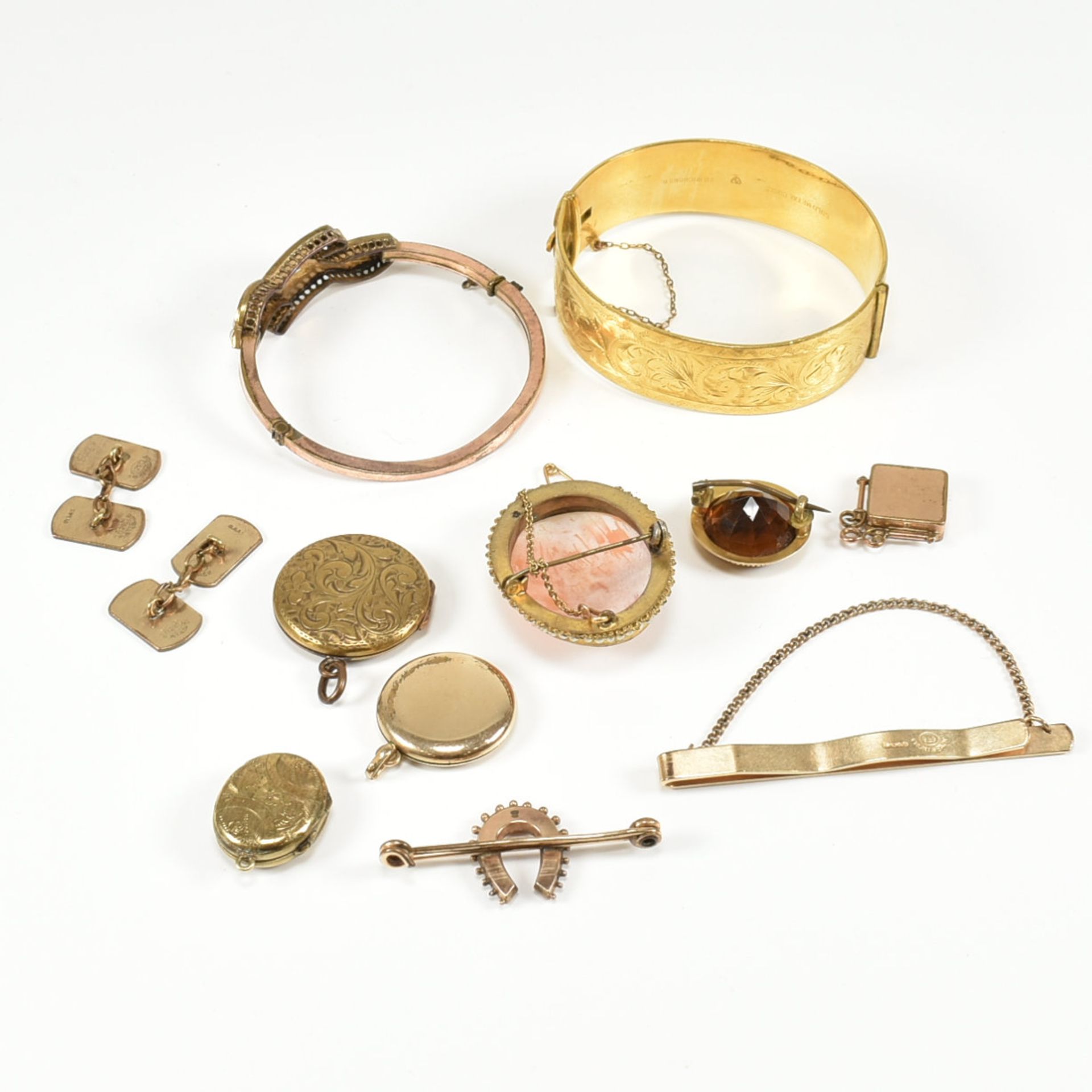 COLLECTION OF ASSORTED GOLD PLATED JEWELLERY - Bild 6 aus 6