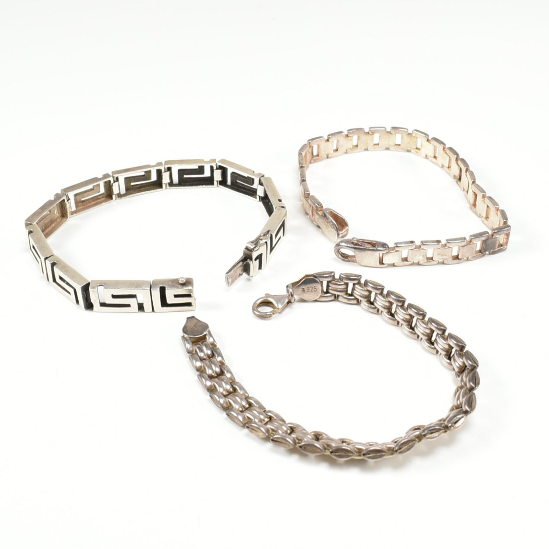 THREE 925 SILVER CHAIN BRACELETS - Image 3 of 3