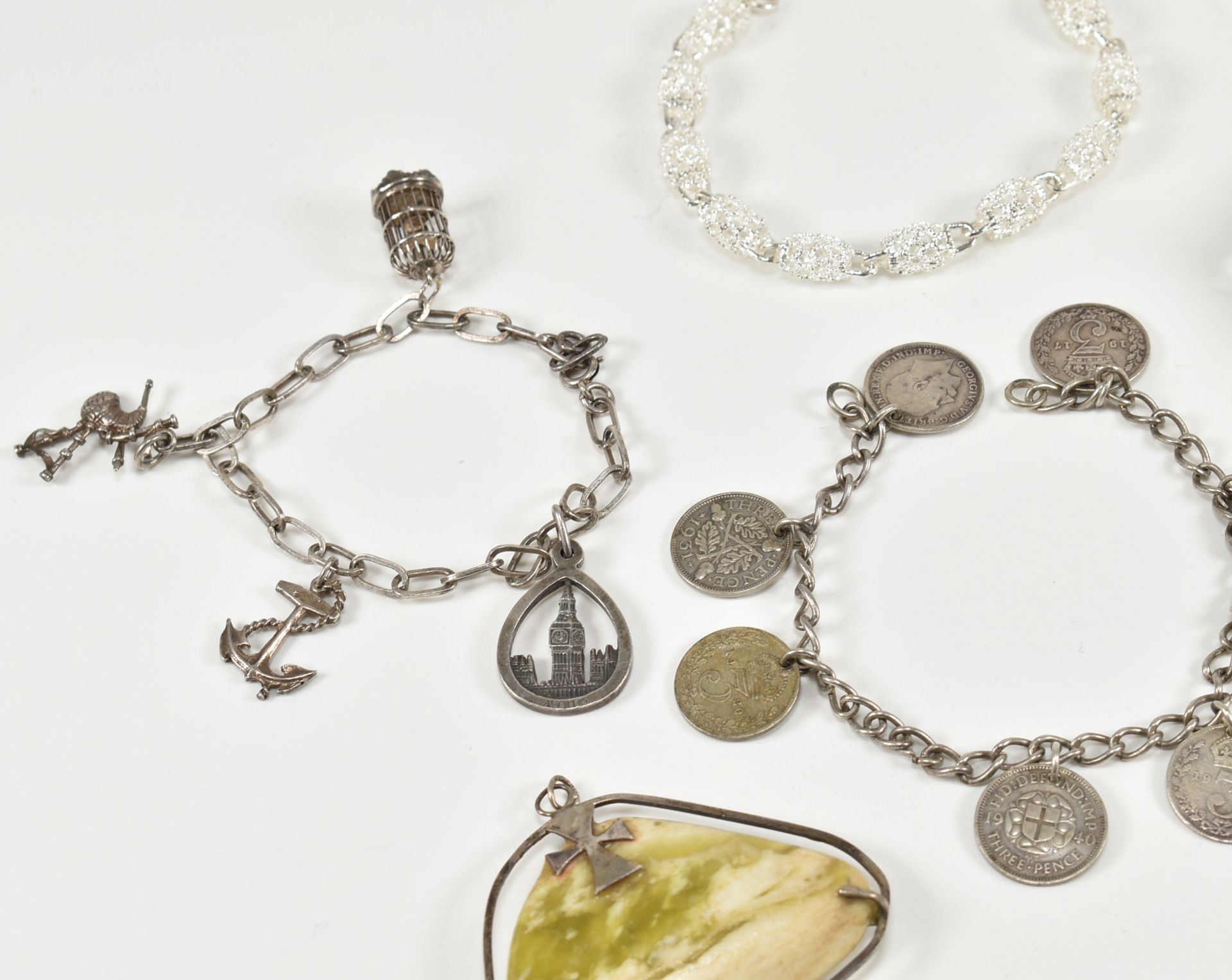 COLLECTION OF ASSORTED SILVER JEWELLERY - Image 2 of 4