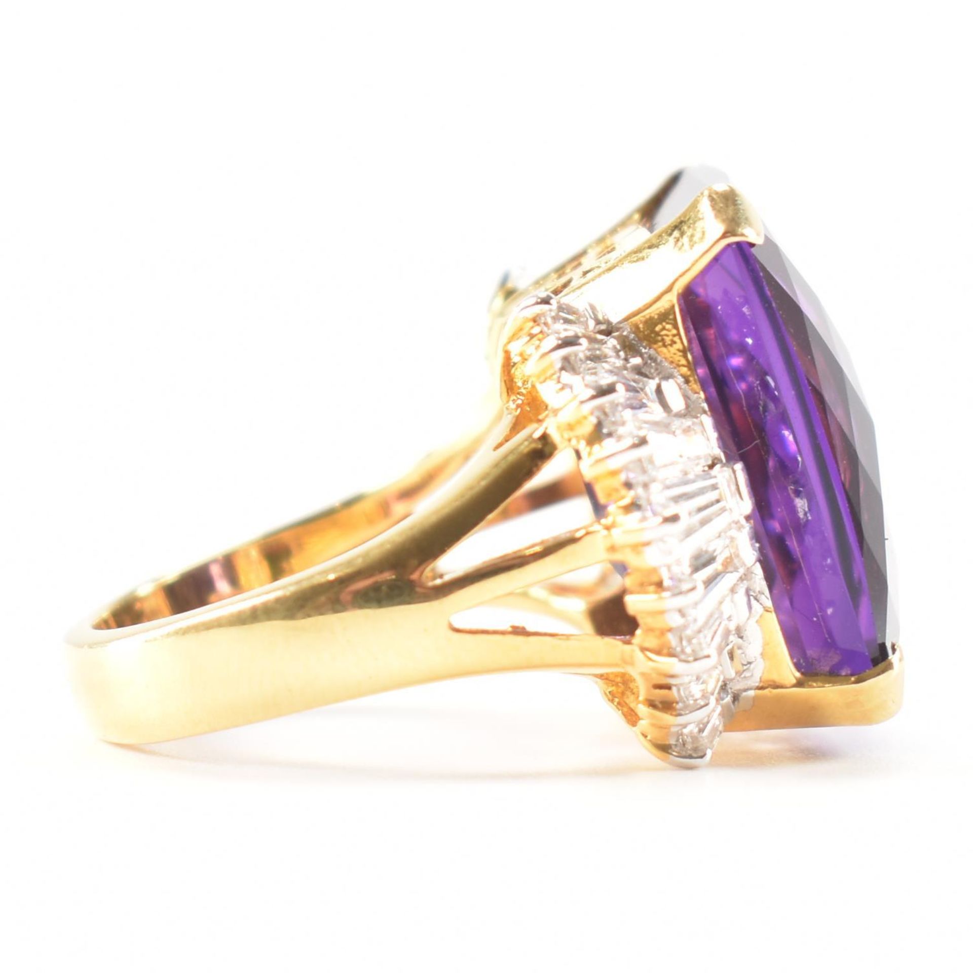 AMETHYST & DIAMOND COCKTAIL RING - Bild 6 aus 9