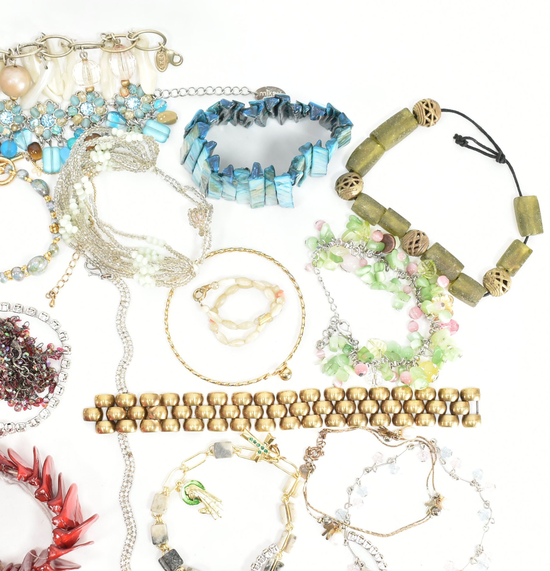 COLLECTION OF ASSORTED COSTUME JEWELLERY BRACELETS - Bild 4 aus 5