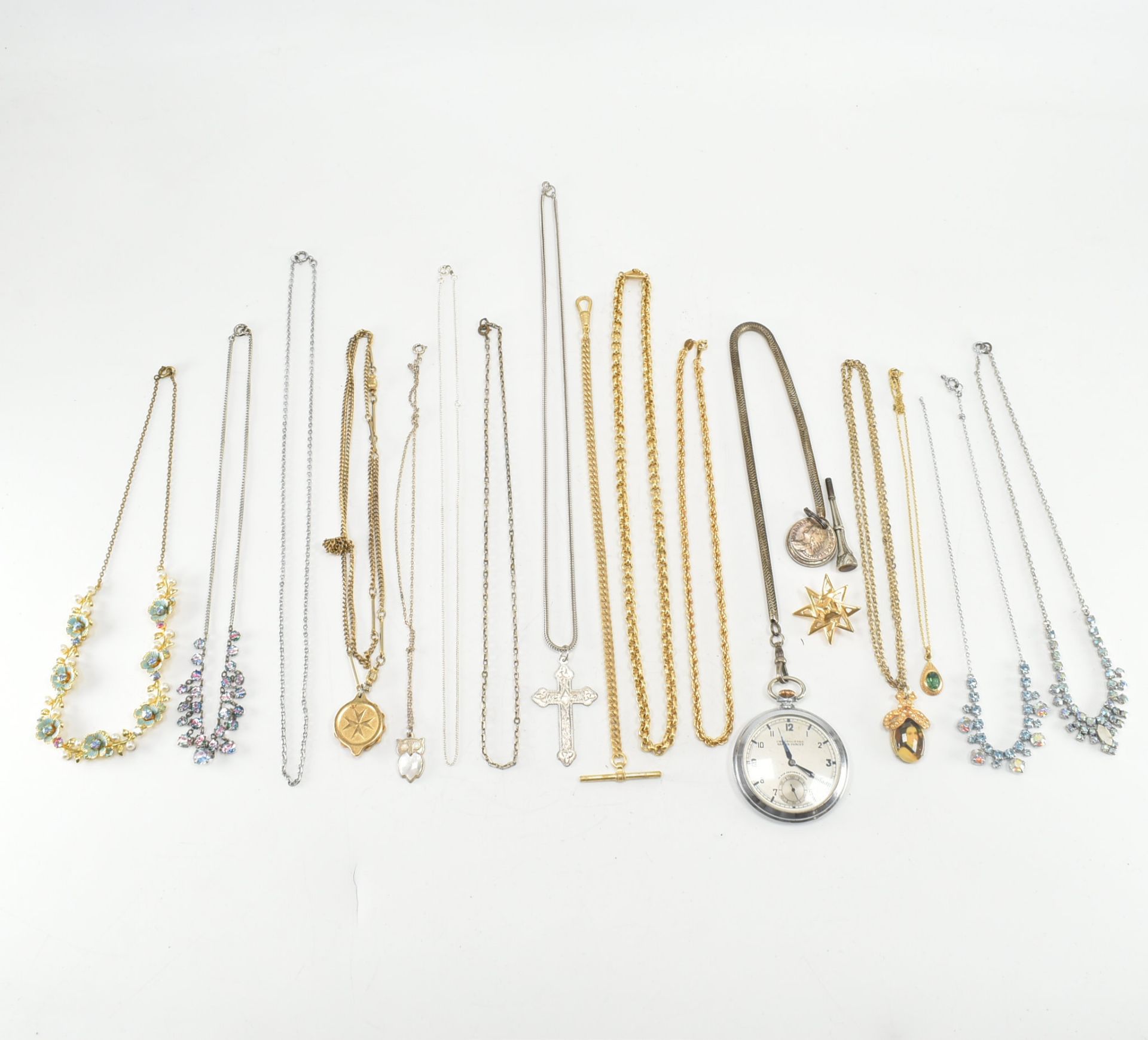 COLLECTION OF ASSORTED SILVER GOLD PLATED & COSTUME JEWELLERY - Bild 2 aus 8