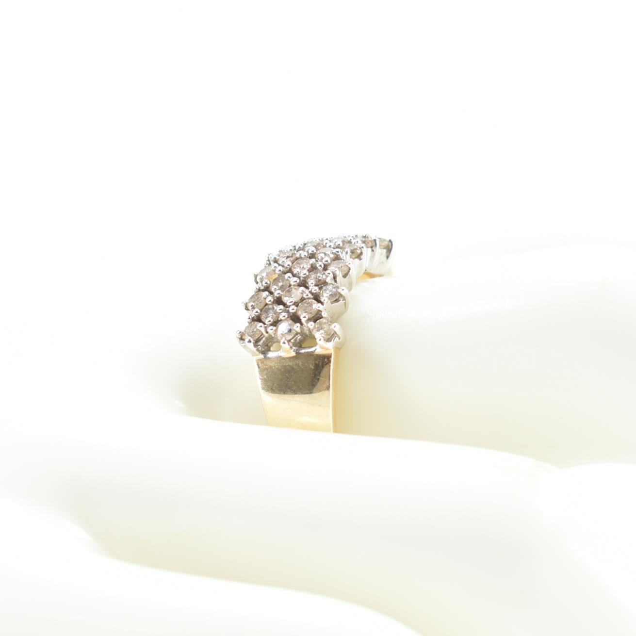 HALLMARKED 9CT GOLD & DIAMOND CLUSTER RING - Image 9 of 9