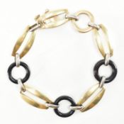 ART DECO GOLD & ONYX BRACELET