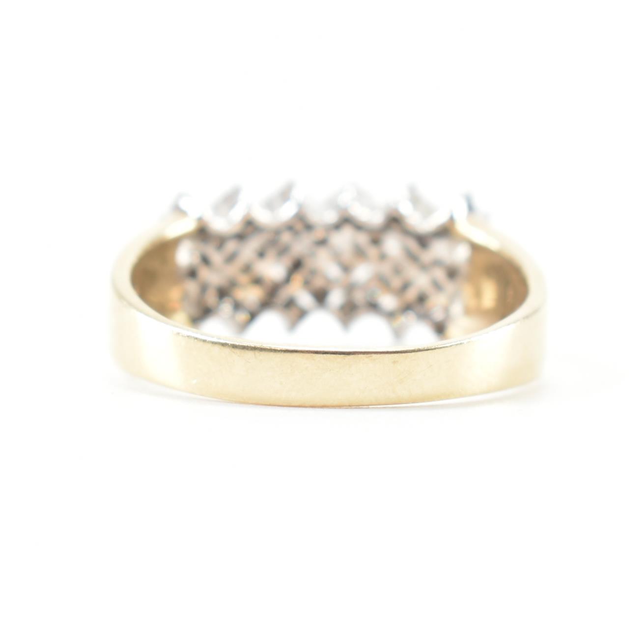 HALLMARKED 9CT GOLD & DIAMOND CLUSTER RING - Image 3 of 9