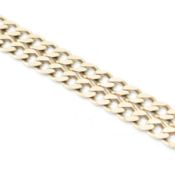 HALLMARKED 9CT GOLD CURB LINK CHAIN NECKLACE