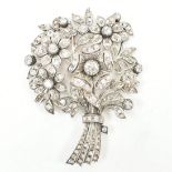 1920S DIAMOND BOUQUET BROOCH PIN