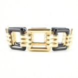 ART DECO GOLD & ONYX BRACELET