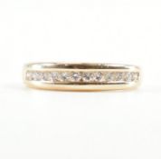 HALLMARKED 9CT GOLD & DIAMOND HALF ETERNITY RING