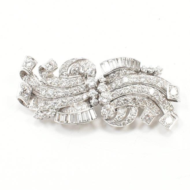 ART DECO DIAMOND TWIN DRESS CLIP - Image 2 of 7