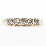 GOLD & DIAMOND FIVE STONE RING