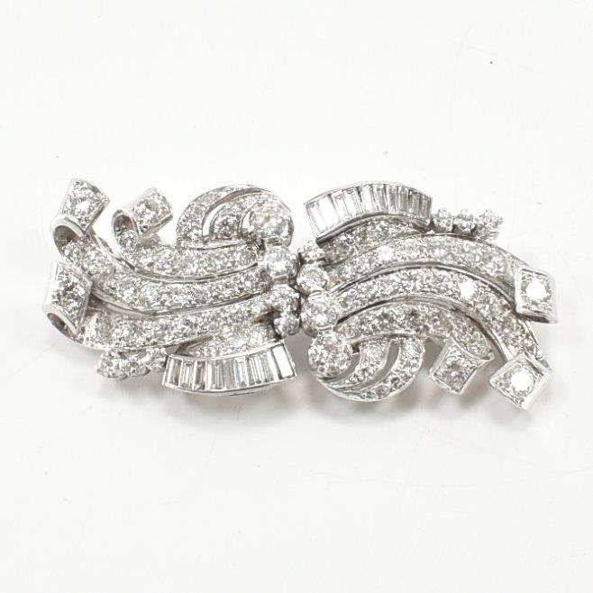 ART DECO DIAMOND TWIN DRESS CLIP - Image 3 of 7