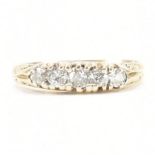 GOLD & DIAMOND FIVE STONE RING