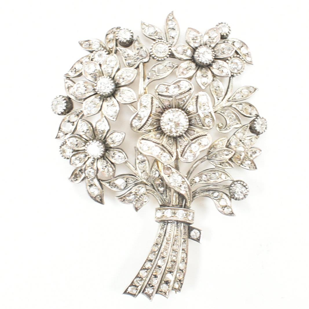 1920S DIAMOND BOUQUET BROOCH PIN - Image 2 of 7