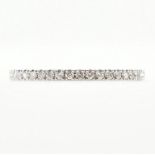 18CT WHITE GOLD & DIAMOND ETERNITY RING