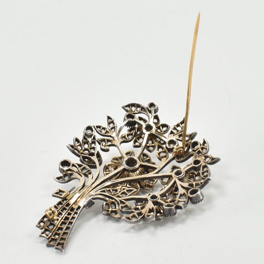 1920S DIAMOND BOUQUET BROOCH PIN - Image 6 of 7