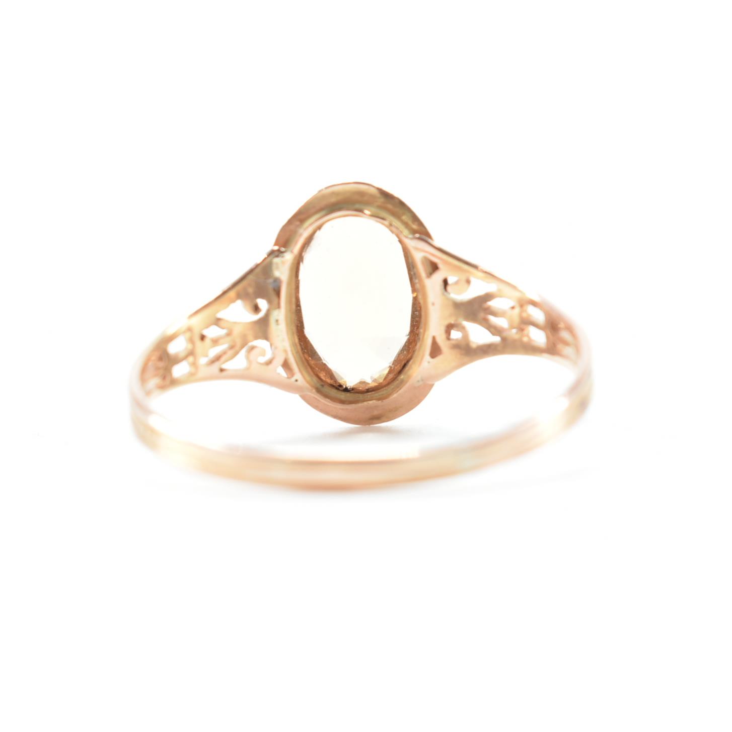 18CT GOLD & TOPAZ RING - Image 4 of 8