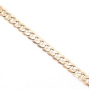 HALLMARKED 9CT GOLD CURB LINK CHAIN BRACELET