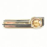 14CT BICOLOUR GOLD & CITRINE BROOCH PIN