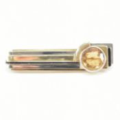 14CT BICOLOUR GOLD & CITRINE BROOCH PIN