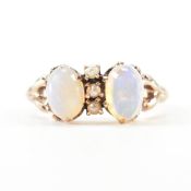 GOLD OPAL & PEARL RING