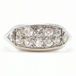 ART DECO FRENCH PLATINUM & DIAMOND RING