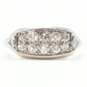 ART DECO FRENCH PLATINUM & DIAMOND RING